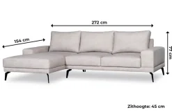 Bankstel 'Blizard' Licht Grijs