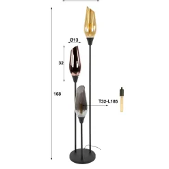Calo vloerlamp verkrijgbaar in 2 maten!