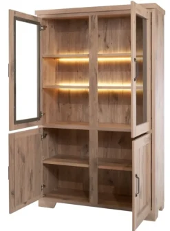 Cesar Vitrinekast incl. LED verlichting