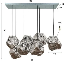 Christal hanglamp 7 lichten