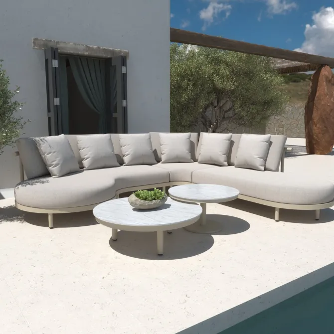 Donato Loungeset Inclusief alle zit- en rugkussens