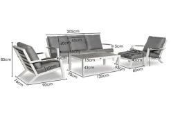 Felice livingset incl. alle zit- en rugkussens