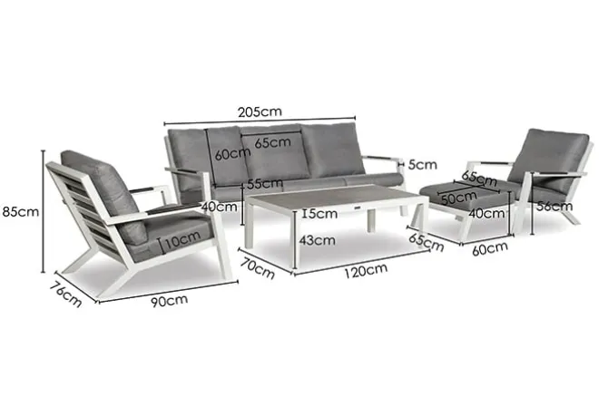 Felice livingset incl. alle zit- en rugkussens