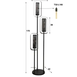 Gauze vloerlamp 3L