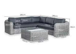 Granada Cornerset met coffee table