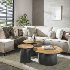 Herringbone salontafel set van 3