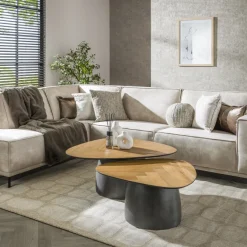 Herringbone salontafel set van 2