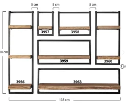 Kodai wandrek rectangular, verkrijgbaar in 3 maten!