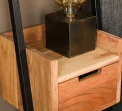 Lean nachtkastje met 1 lade en 1 legplank