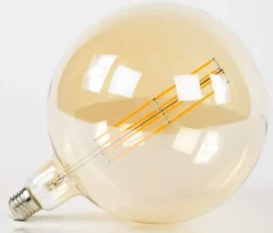 Lichtbron LED filament bol 20,0 - E27 8W dimbaar