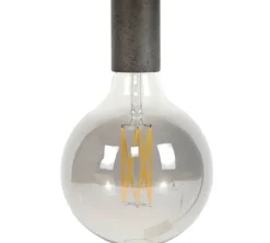 Lichtbron LED filament bol Ø12,5 E27 6W smoke grey