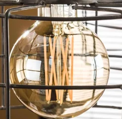 Lichtbron LED filament bol 9,5 - E27 4W dimbaar