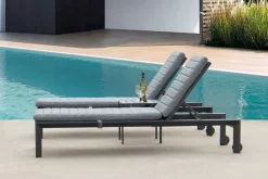 Ligbed 'Altona' met wiel Verstelbaar Antraciet