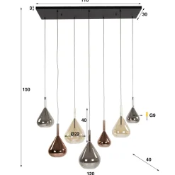 Luvia hanglamp 7L