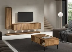 Nux salontafel met 1 lade