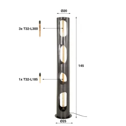Rago vloerlamp, verkrijgbaar in 2 maten!