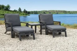 Relax set 'Felice' 5-delig antraciet