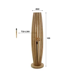 Ribero vloerlamp in 2 maten!