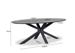 Roof' Dining tuintafel 220 cm