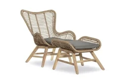 Rosas Loungechair inclusief zitkussen en voetbankje