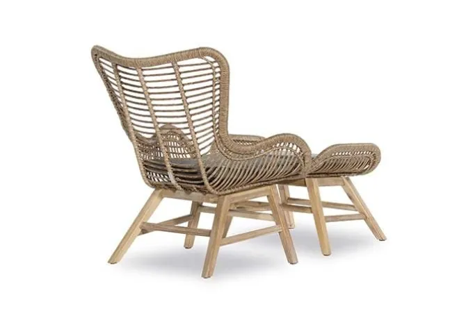 Rosas Loungechair inclusief zitkussen en voetbankje