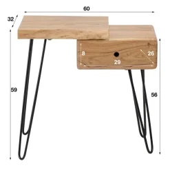 Shift nachtkastje links of rechts