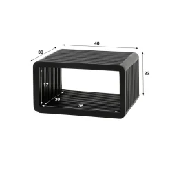 Sobre nachtkastje zwart