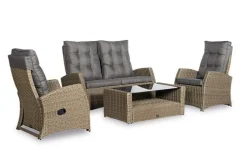 Summerfield' Loungeset 4-delig incl. coffee table en alle zit- en rugkussens