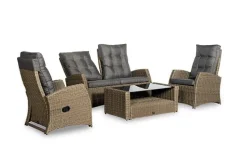 Summerfield' Loungeset 4-delig incl. coffee table en alle zit- en rugkussens