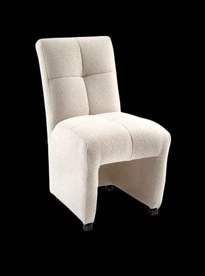 Trend eetkamerstoel op wielen